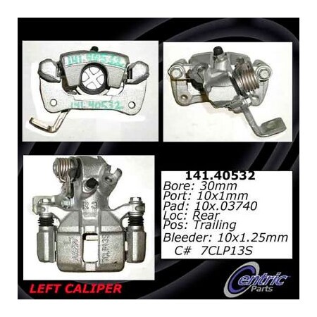 Centric Semi-Loaded Brake Caliper, Parts, 141.40532 141.40532